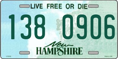 NH license plate 1380906