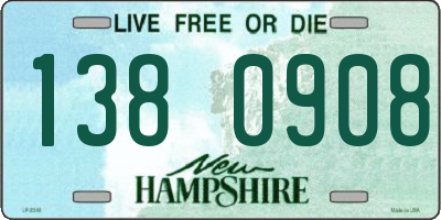 NH license plate 1380908