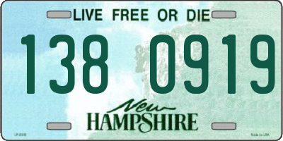 NH license plate 1380919