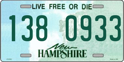 NH license plate 1380933