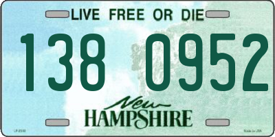 NH license plate 1380952