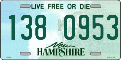 NH license plate 1380953