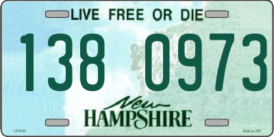 NH license plate 1380973