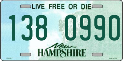 NH license plate 1380990