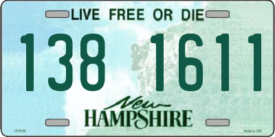 NH license plate 1381611