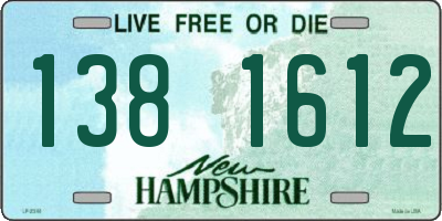 NH license plate 1381612