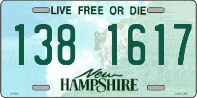 NH license plate 1381617