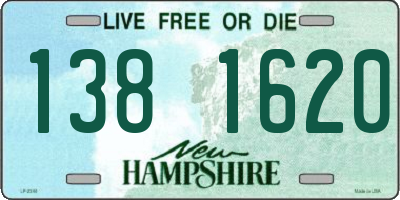 NH license plate 1381620