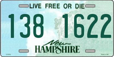 NH license plate 1381622