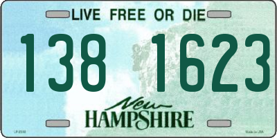 NH license plate 1381623
