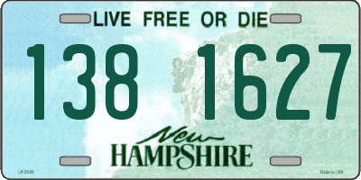 NH license plate 1381627