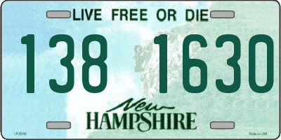 NH license plate 1381630
