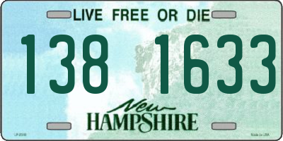 NH license plate 1381633