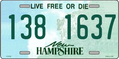 NH license plate 1381637
