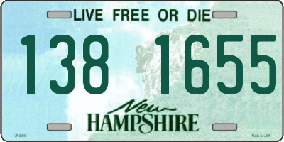 NH license plate 1381655