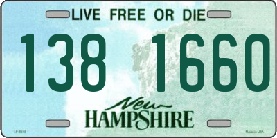 NH license plate 1381660