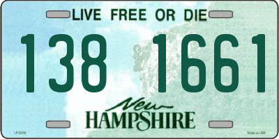 NH license plate 1381661