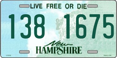 NH license plate 1381675