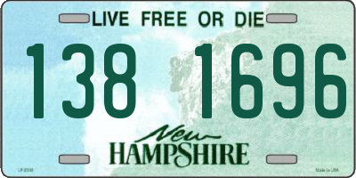 NH license plate 1381696