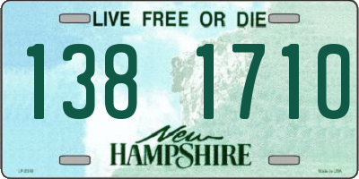 NH license plate 1381710