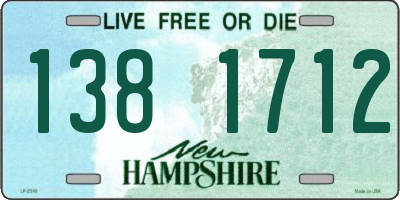 NH license plate 1381712