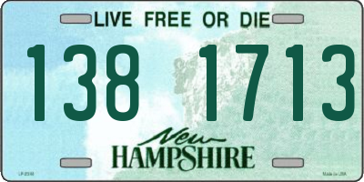 NH license plate 1381713