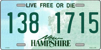 NH license plate 1381715
