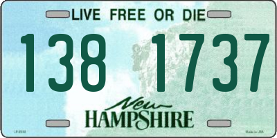 NH license plate 1381737