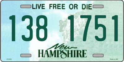 NH license plate 1381751