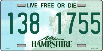 NH license plate 1381755