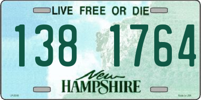 NH license plate 1381764