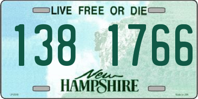 NH license plate 1381766