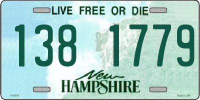 NH license plate 1381779