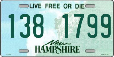NH license plate 1381799
