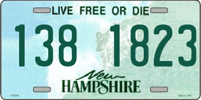 NH license plate 1381823