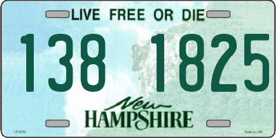 NH license plate 1381825