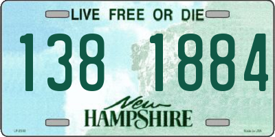 NH license plate 1381884