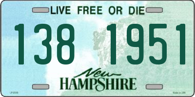 NH license plate 1381951