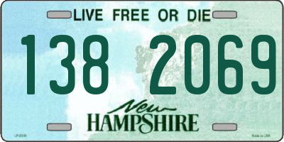 NH license plate 1382069