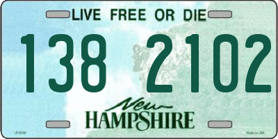 NH license plate 1382102
