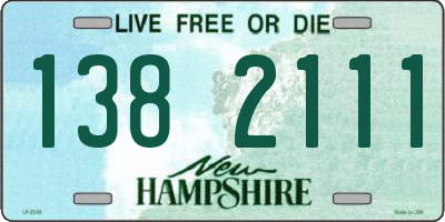 NH license plate 1382111
