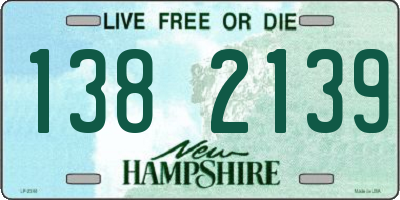 NH license plate 1382139