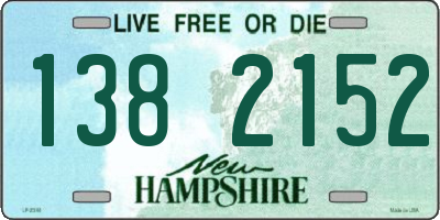 NH license plate 1382152