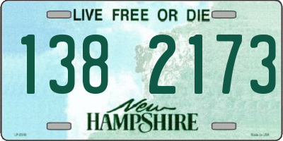 NH license plate 1382173