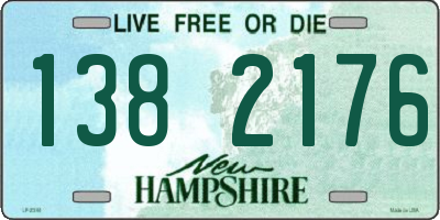 NH license plate 1382176