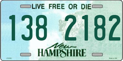 NH license plate 1382182