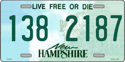 NH license plate 1382187
