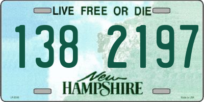 NH license plate 1382197