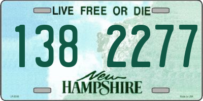 NH license plate 1382277