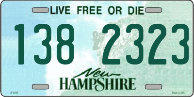 NH license plate 1382323